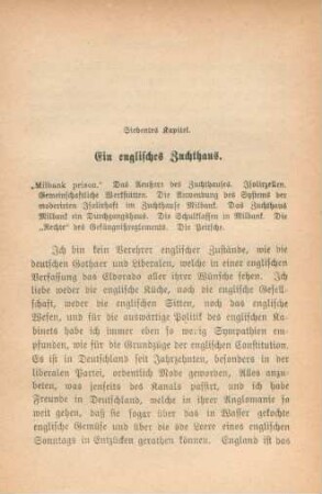 Siebentes Kapitel. Ein englisches Zuchthaus
