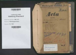 Hoechst, Franz 21.08.1861 - 04.11.1935; Erster Bergrat; Prüfungs- u. Personalakten Band 2