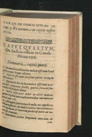 Caput Quartum. De Iudicis officio in Condictione certi.