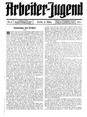 Sozialismus und Freiheit : (Schluß)