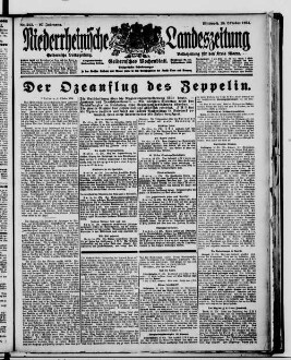 Niederrheinische Landeszeitung : Geldernsche Volkszeitung : Geldern'sches Wochenblatt : Volkszeitung für den Kreis Moers : erfolgreichstes Insertionsorgan in den Kreisen Geldern und Moers sowie in den Grenzbezirken der Kreise Cleve und Kempen