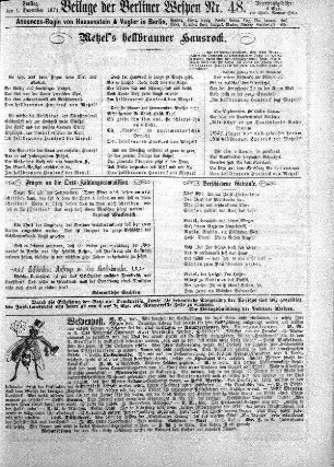 Beilage der Berliner Wespen Nr. 48
