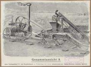 Gesamtansicht A einer Torfmaschine mit Vormischwerk