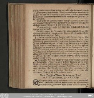 Vom Sechsten Monat dieses 1595. Jars.