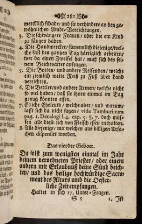 281-291, Das vierdte Gebott