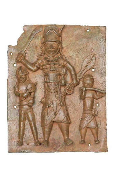 Plaque en relief : chef de guerre