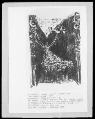 Der faschistische Alptraum, erschienen in zwei Mappen — Mappe 1 — Blatt 32, Straße mit Wartenden