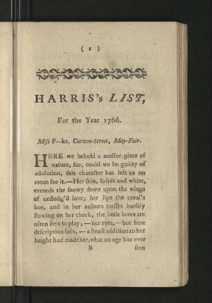 Harris's List for the year 1766