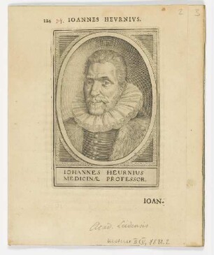 Bildnis des Iohannes Heurnius