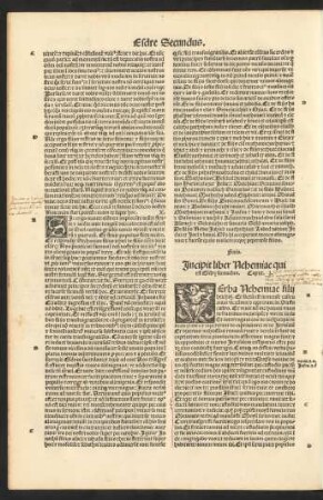 Incipit liber Nehemiae qui est Esdrae secundus.