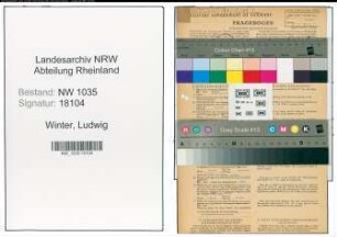 Entnazifizierung Ludwig Winter , geb. 10.03.1897 (Bergmann)