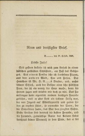 Neun und dreißigster Brief.