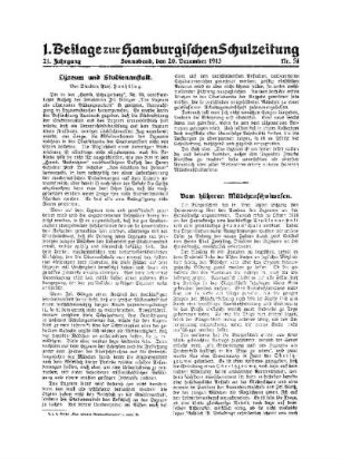 Lyzeum und Studienanstalt : 1. Beilage zu Nr. 51