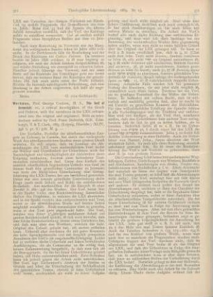 571-573 [Rezension] Workman, George Coulson, The text of Jeriah