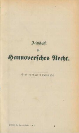 Siebenten Bandes erstes-drittes Heft