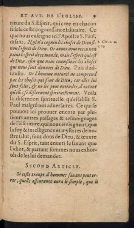 Second Article.