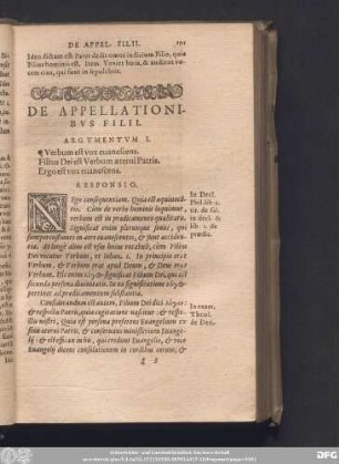 De Appellationibus Filii.