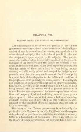 Chapter VII. Laws of China, and plan of its government