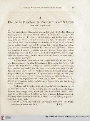 9: Über die Kettenbrücke zu Freiburg in der Schweiz