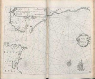 De Strate van Gibraltar met de Spaensche Cust van daer tot Malaga.