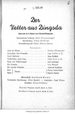 Der Vetter aus Dingsda