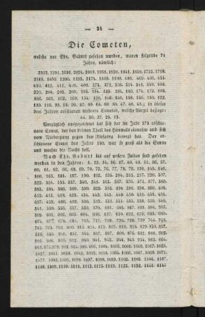 34-36 Die Cometen