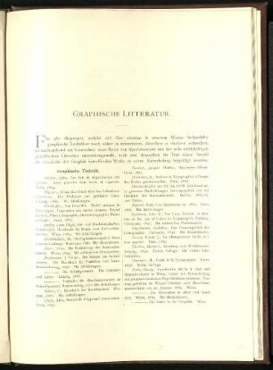 Graphische Litteratur
