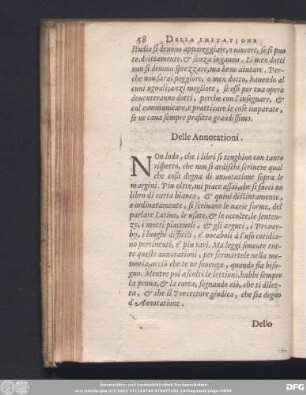 Delle Annotationi.