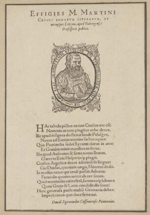 Bildnis des Martin Crusius