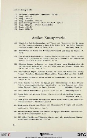 Antikes Kunstgewerbe (Nr. 280-310)