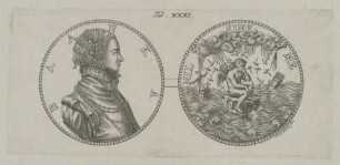 Avers und Revers mit dem Bildnis der Bianka