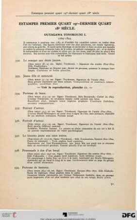 Estampes premier quart 19e - dernier quart 18e siècle (Nr. 332-350)