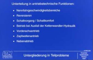 Untergliederung in Teilprobleme