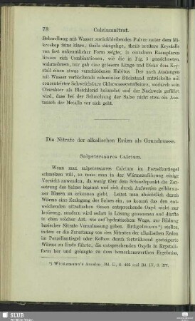 Die Nitrate der alkalischen Erden als Grundmasse