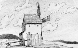Markersdorf-Friedersdorf. Waltermühle, Zeichnung von Otto Usemann, 1930, Repro