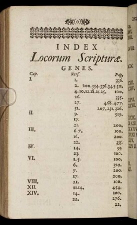 Index Locorum Scripturæ.