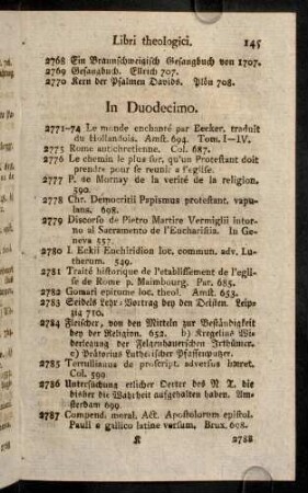 145-150, In Duodecimo