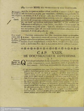 Cap. XXIIX. De Documentorum Diffessione