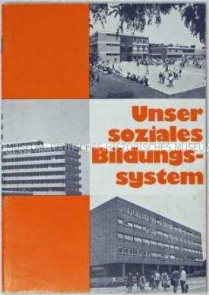 Reich bebilderte Informationsschrift des SPD-Landesvorstandes NRW über das Bildungssystem