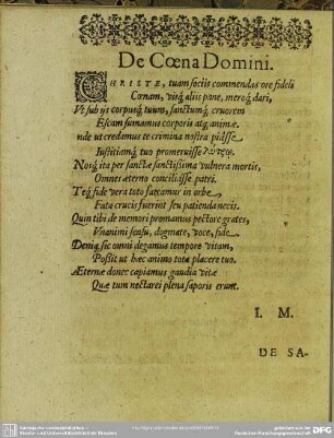 De Coena Domini