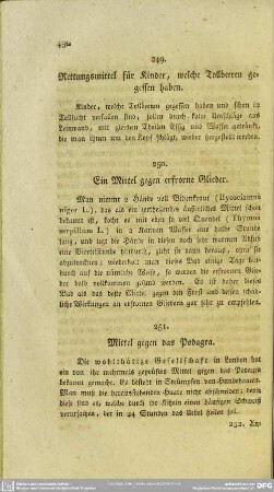 250. Ein Mittel gegen erfrorne Glieder