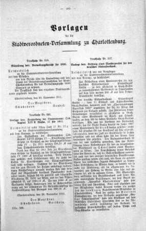 No. 23 (315-332) (315,316,317), 06. Dezember 1911