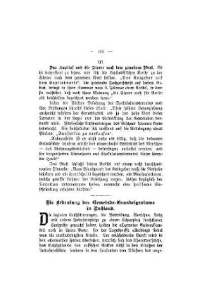 Die Bedeutung des Gemeinde-Grundeigentums in Rußland