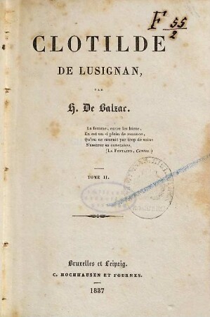 Clotilde de Lusignan, 2