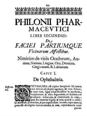 Liber Secundus: De Faciei Partiumque Vicinarum Affectibus.