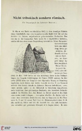 2.Ser. 21.1906: Nicht tribokisch sondern römisch : (ein Doppelgrab im Zaberner Museum)