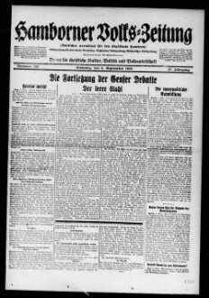 Hamborner Volks-Zeitung. 1911-1929