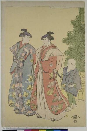 Die Schauspieler Kikunojō III und Iwai Hanshirō IV
