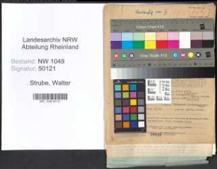 Entnazifizierung Walter Strube , geb. 12.05.1892 (Bergbauingenieur)