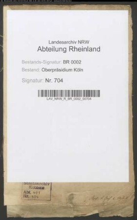 Inventarium der Kölner Bürger-Hospitäler